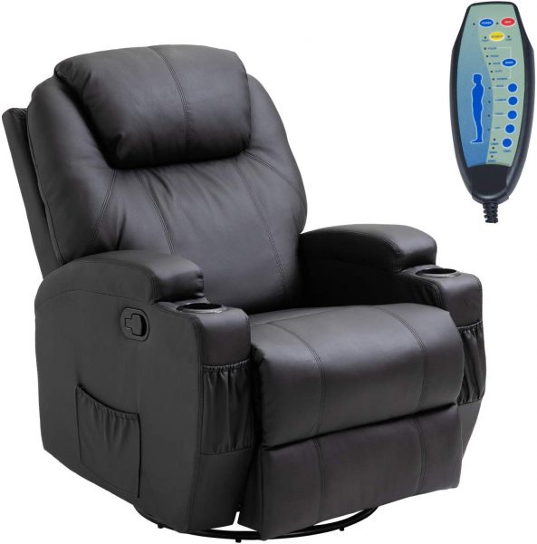 power recliner with cup holder and usb