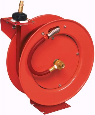 retractable air compressor hose reels