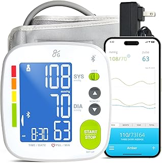 Greater Goods Bluetooth Upper Arm Blood Pressure Monitor