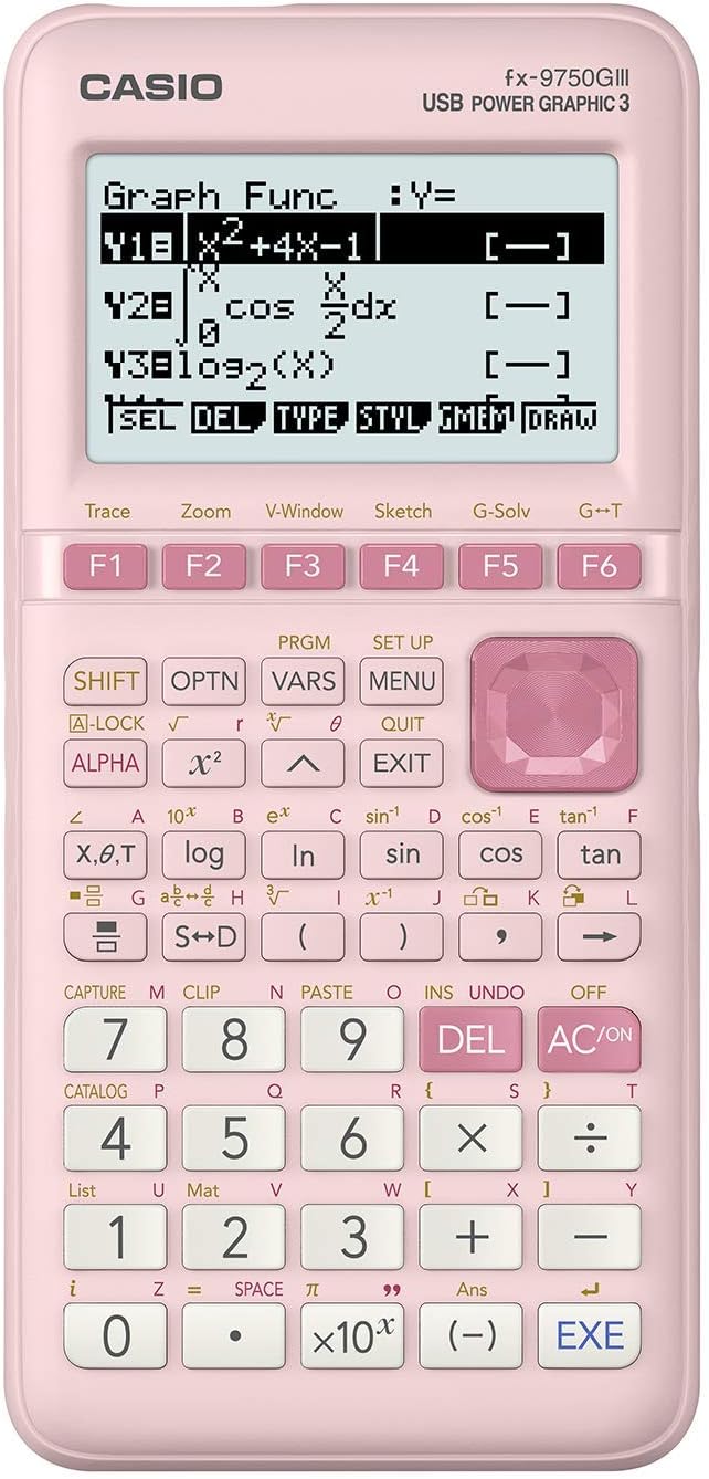 Casio fx-9750GIII (Pink) graphing calculator thumbnail